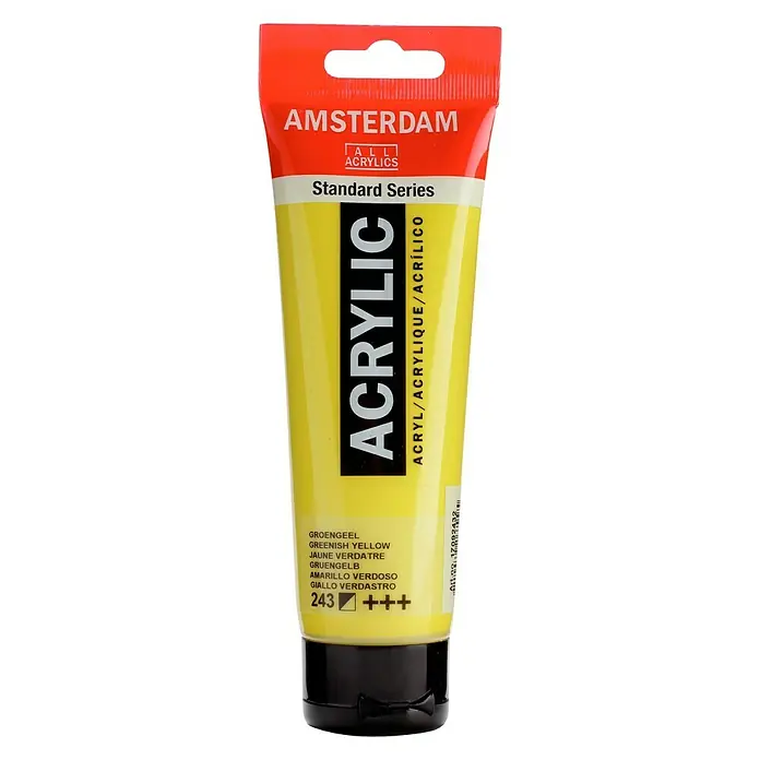 Talens Amsterdam Pintura acrílica Standard - Amarillo verdoso, 120 ml, Tubo