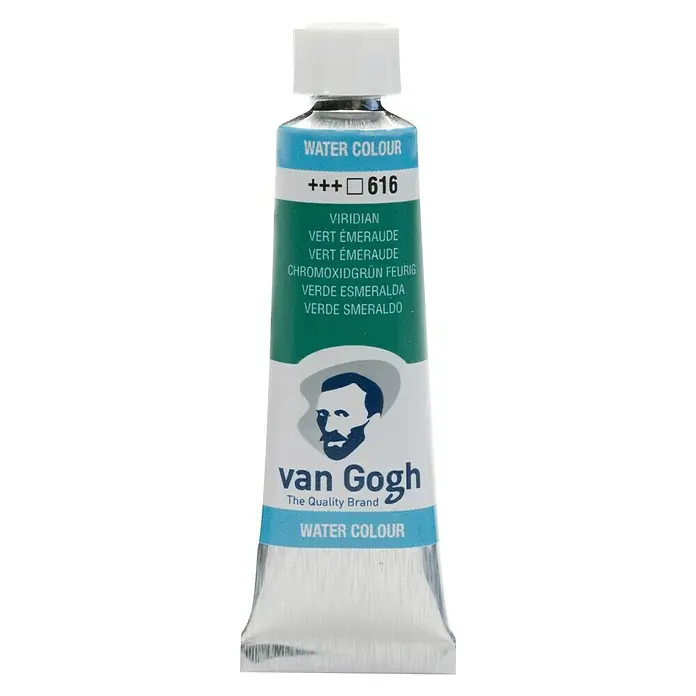 Talens Van Gogh Acuarela - Verde esmeralda, 10 ml, Tubo