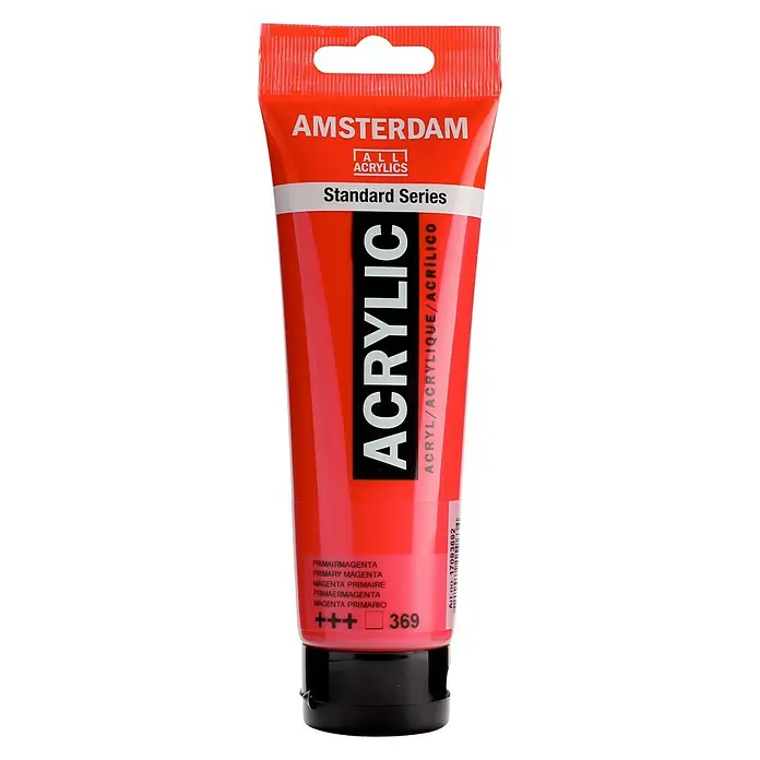 Talens Amsterdam Pintura acrílica Standard - Magenta primario, 120 ml, Tubo