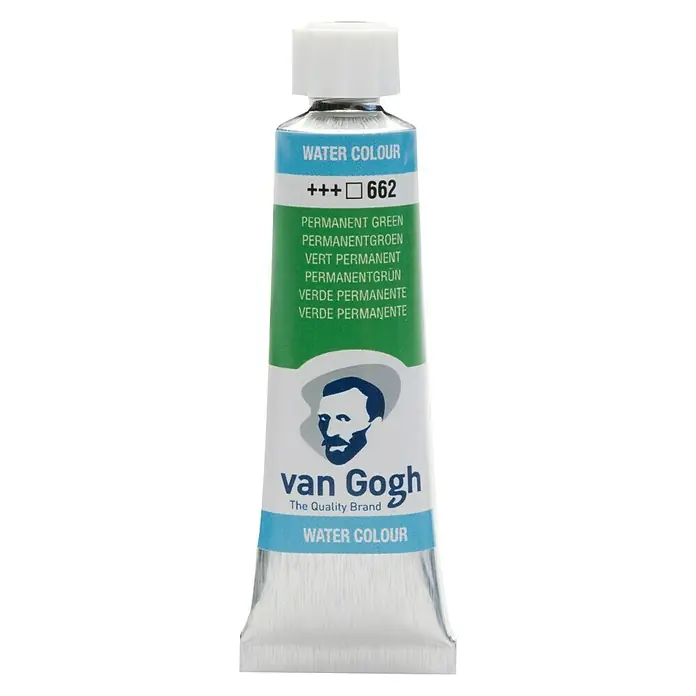 Talens Van Gogh Acuarela - Verde permanente, 10 ml, Tubo