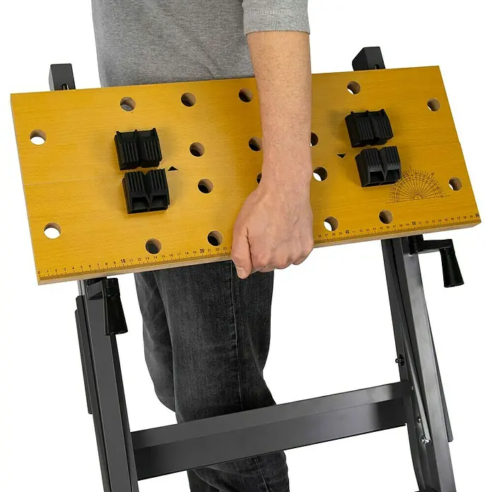 Werkbank - L x B x H: 60,5 cm x 63 cm x 76 mm, Traglast: 150 kg