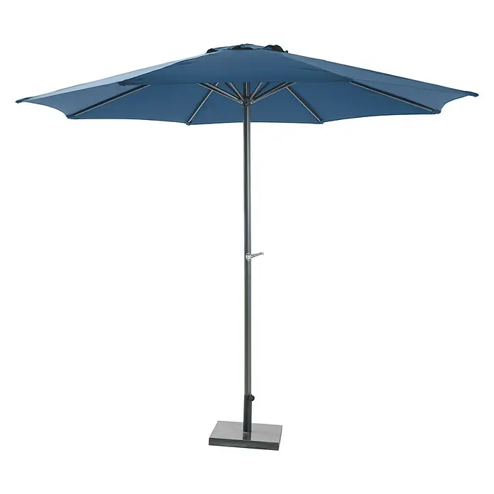 Sunfun Marktschirm Trentino II - Blau, Durchmesser: 300 cm - Vorderansicht