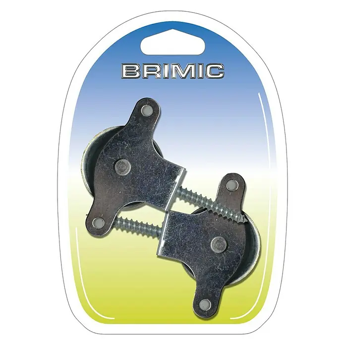Micel Polea para tender con tornillo - Diámetro: 40 mm, Zamak, 2 ud.