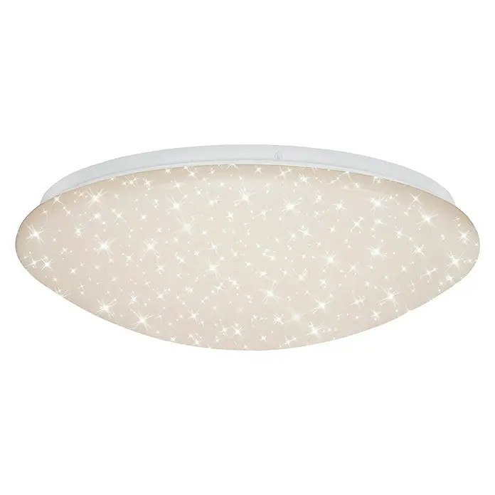 Briloner LED-Deckenleuchte rund Sternenhimmel - 22 W, Ø x H: 39 x 10 cm, Weiß, Warmweiß