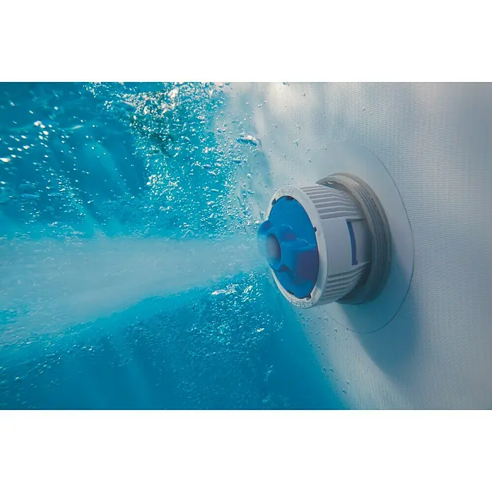 Bestway Frame-Pool-Set Power Steel - Ø x H: 488 x 122 cm, 19.480 l, Grau