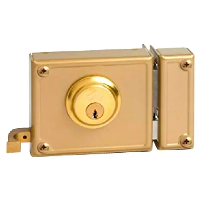 JiS Cerradura con cerrojo 12-10 - Tipo de cerradura: Cerradura de bombín, DIN-Izquierda, Puerta exterior