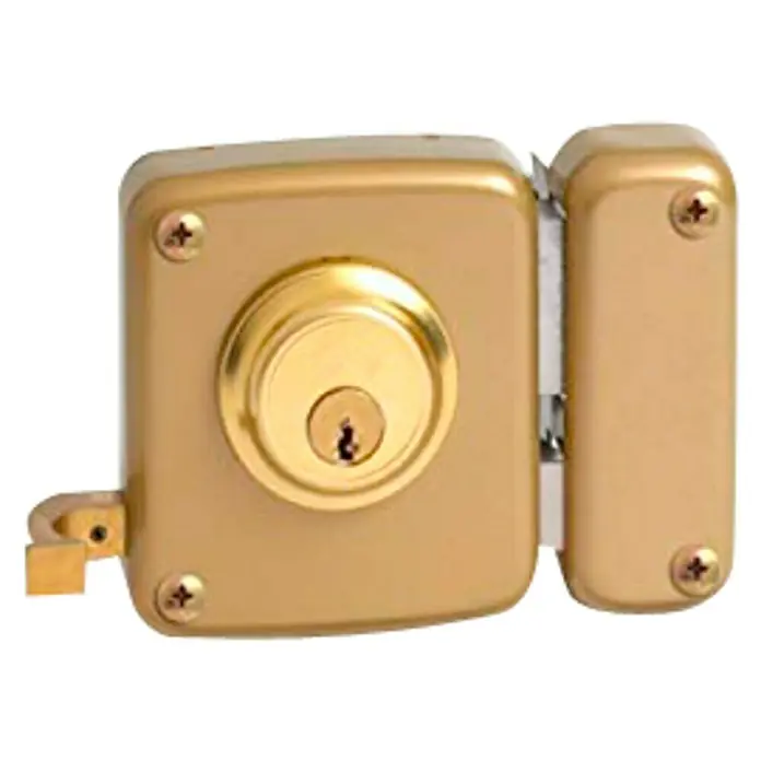 JiS Cerradura con cerrojo 12-8 - Tipo de cerradura: Cerradura de bombín, DIN-Izquierda, Puerta exterior