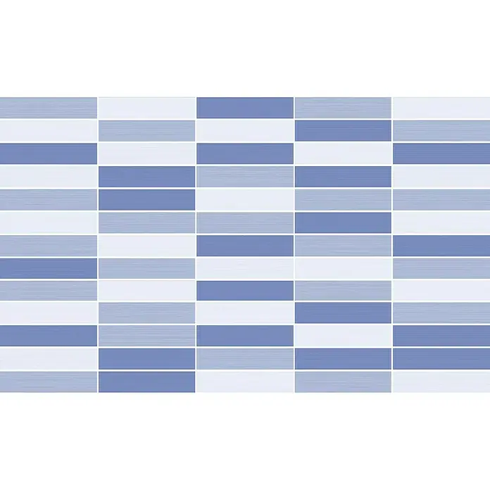 Revestimiento de pared Mosaico Mix - 33 x 55 cm, Azul/Blanco, Brillante