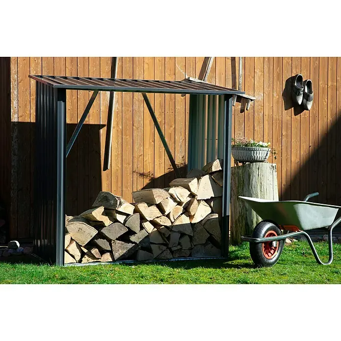 Dobar Gerätehaus-Anbau Madera - Metall, Metallic - Stimmungsaufnahme