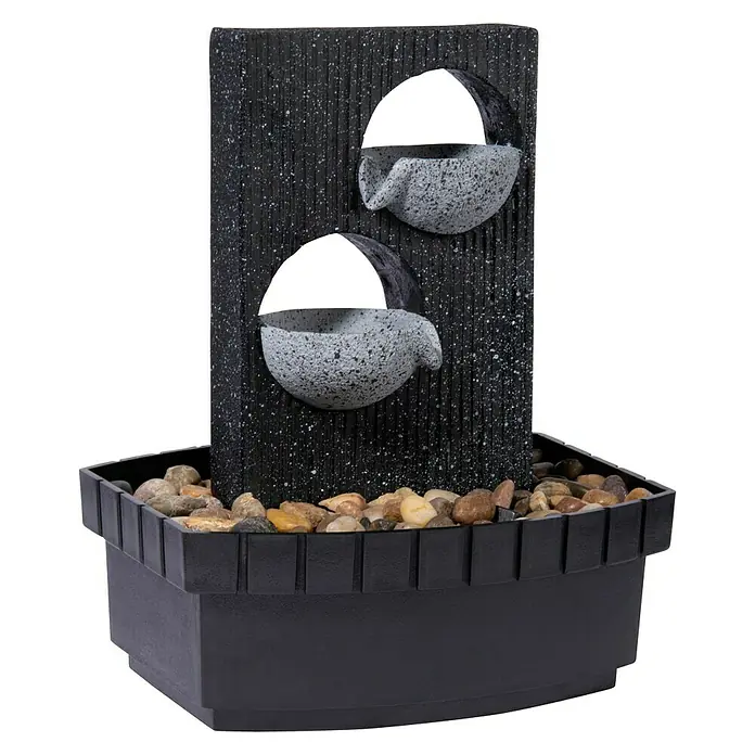 Dobar Kunststeinbrunnen - 20,5 x 16,5 x 26 cm - Vorderansicht