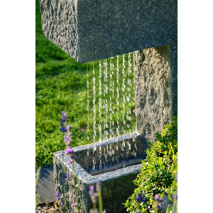 Dobar Kunststeinbrunnen - 39 x 20,5 x 70 cm - Detailaufnahme