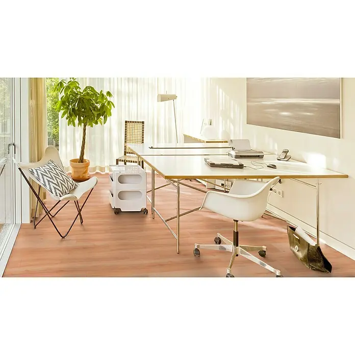 Tarkett Suelo de vinilo Starfloor click 20 Beech Natural - 1,22 m x 18,3 cm x 3,2 mm, Efecto madera