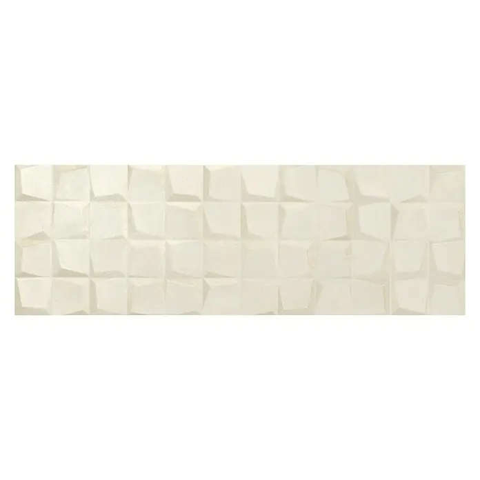 Revestimiento de pared Beton Wall Cube - 30 x 90 cm, Marfil, Rectificado, Efecto cemento
