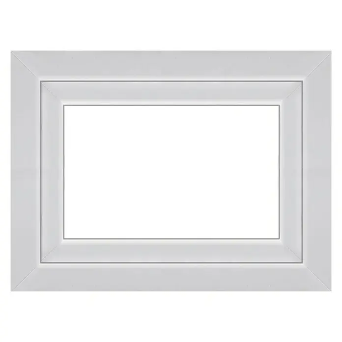 Solid Elements Kunststofffenster Q60 - B x H: 80 x 60 cm, DIN Anschlag: Links, Weiß