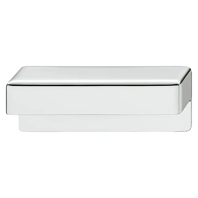 Häfele Tirador para muebles - Tipo de tirador del mueble: Barra, L x An x Al: 42 x 21 x 40 mm, Otros, Cromado - Vista frontal