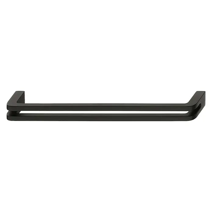 Häfele Tirador para muebles - Tipo de tirador del mueble: Estribo, L x An x Al: 170 x 28 x 18 mm, Otros, Negro - Vista frontal