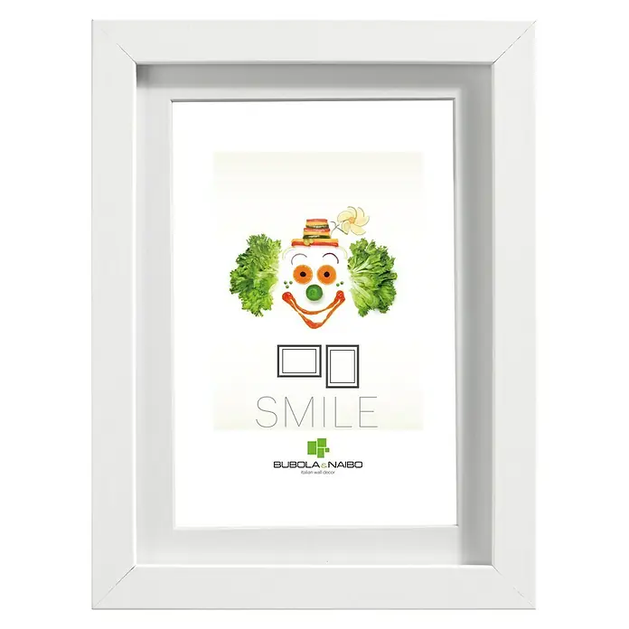 Marco de fotos Ennevi - Blanco, 50 x 70 cm, Madera