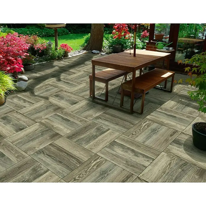 Pavimento porcelánico Deck - 45 x 45 cm, Gris