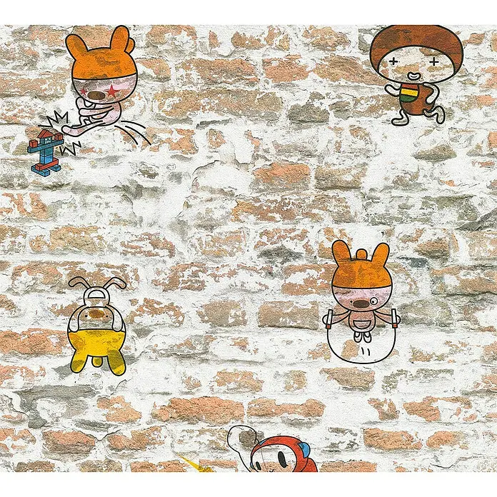 AS Creation Boys And Girls 6 Papiertapete Mauer - Bunt, Motiv, 10,05 x 0,53 m - Detailaufnahme