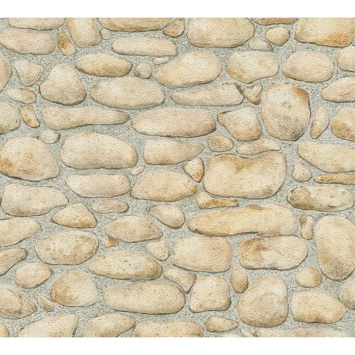 AS Creation Dekora Natur 4 Papiertapete Mauer - Grau, Steinoptik, 10,05 x 0,53 m - Detailaufnahme