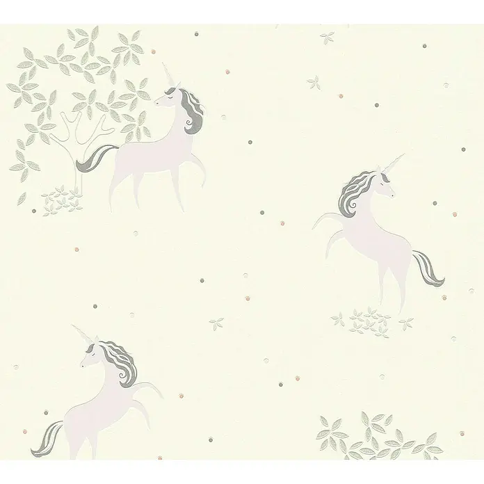 AS Creation Boys And Girls 6 Vliestapete Einhorn - Gelb, Motiv, 10,05 x 0,53 m - Detailaufnahme