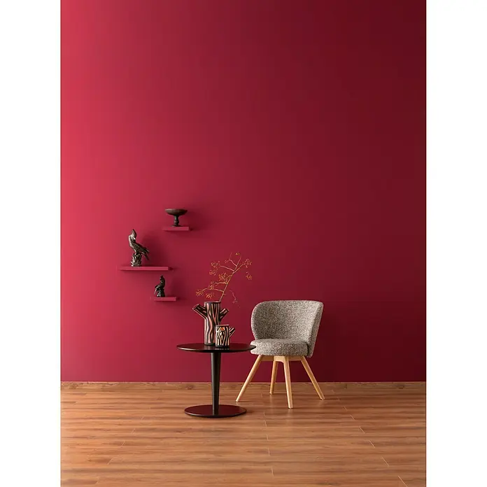 SCHÖNER WOHNEN-Farbe Wandfarbe Designfarbe - Gefühlvolles Herzensrot, 2,5 l, Matt - Stimmungsaufnahme