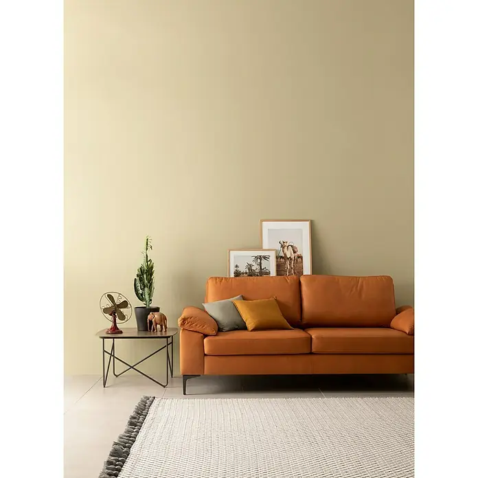 SCHÖNER WOHNEN-Farbe Wandfarbe Designfarbe - Verträumtes Wüstengelb, 2,5 l, Matt - Stimmungsaufnahme
