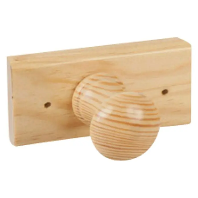 Nesu Perchero Natural - L x An x Al: 11 x 5 x 7,2 cm, Madera, Natural