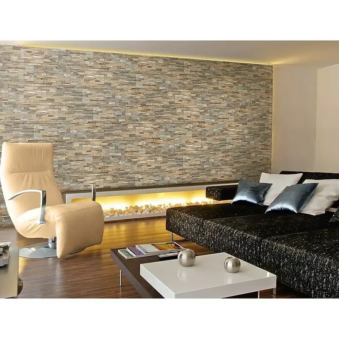 Revestimiento de pared Muretto Quartzite 1,52 m² - 30,8 x 61,5 cm, Ocre, Efecto piedra