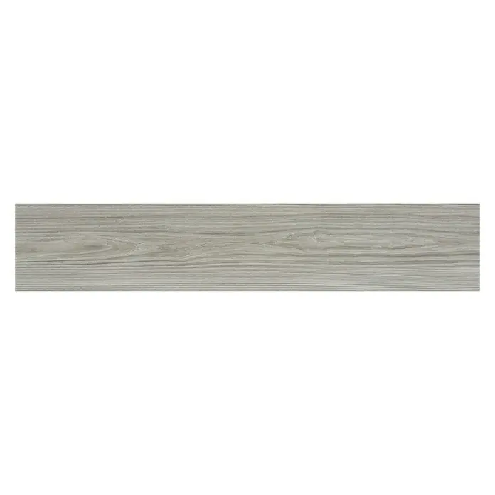Pavimento porcelánico Ferik - 23 x 120 cm, Gris, Rectificado, Estilo madera