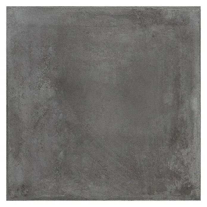 Pavimento porcelánico Madox - 60 x 60 cm, Antracita, Rectificado, Efecto cemento