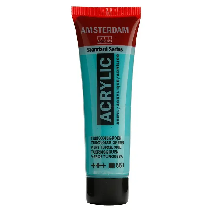 Talens Amsterdam Pintura acrílica Standard - Verde turquesa, 20 ml, Tubo