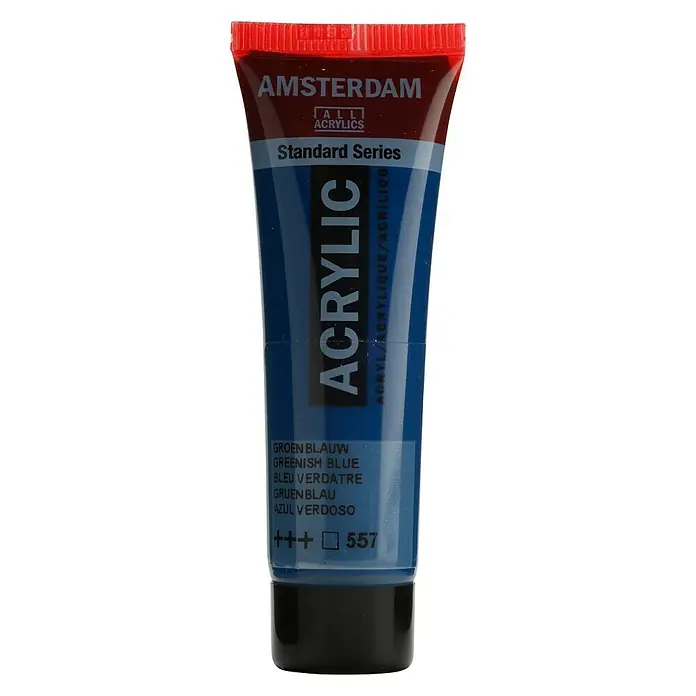 Talens Amsterdam Pintura acrílica Standard - Azul verdoso, 20 ml, Tubo