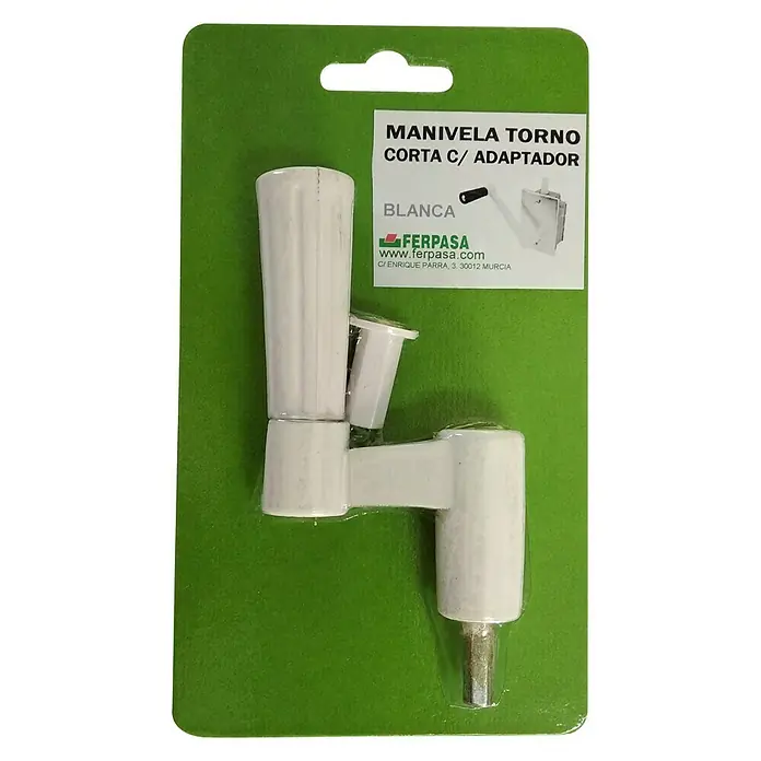 Manivela con adaptador - Apto para: Persianas, Blanco