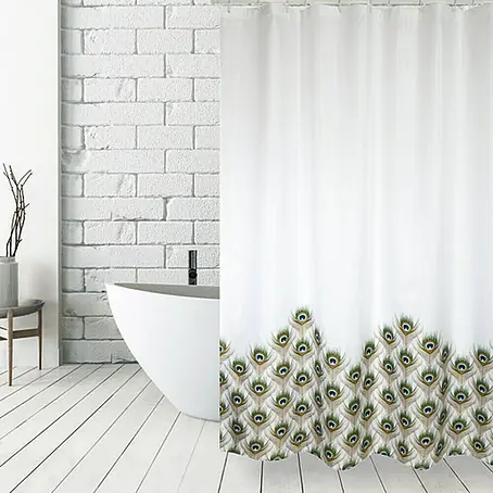 Venus  Cortina de baño textil Paón