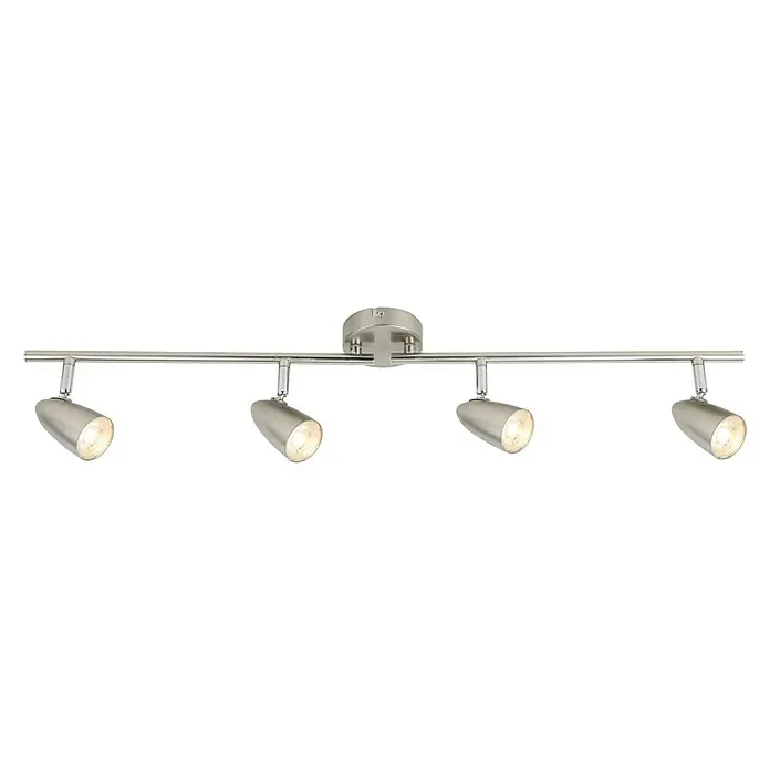 Regleta LED Akma - 16 W, L x An x Al: 78 x 9 x 15 cm, Níquel satinado, Blanco neutro