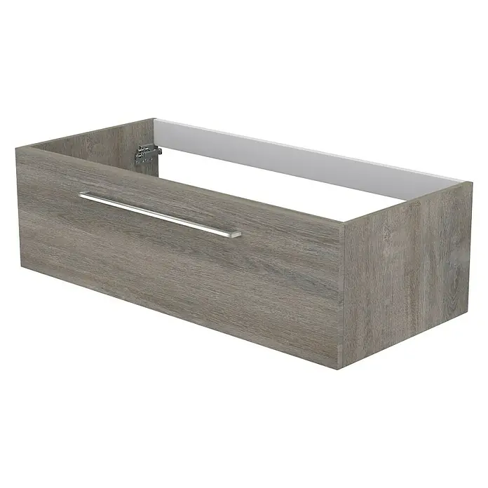 Camargue Espacio Kupaonski ormarić za nasadni umivaonik - 100 x 46 x 30 cm, 1 ladica, Faro - Pogled sprijeda