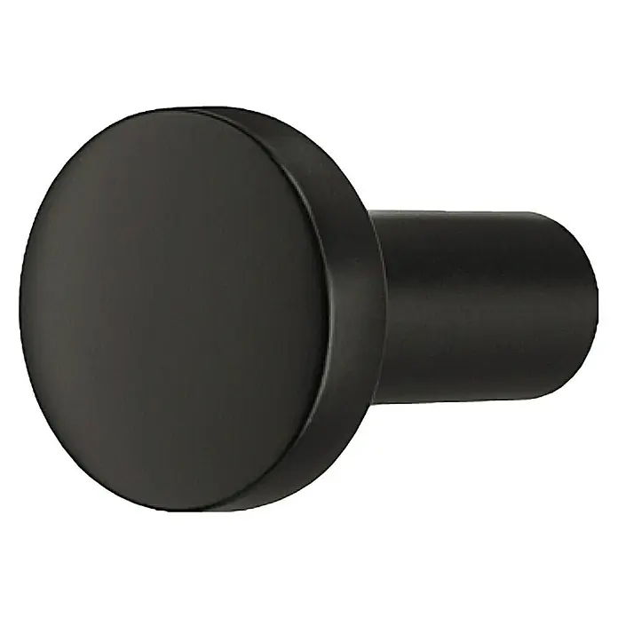 Häfele Möbelknopf - Ø x H: 20 x 31 mm, Sonstige, Lackiert, Schwarz - Vorderansicht