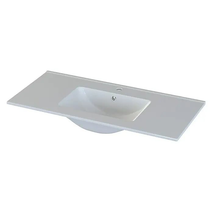 Camargue Espacio Ugradbeni umivaonik Plan - 100 x 46 cm, Keramika, Bijele boje - Pogled sprijeda