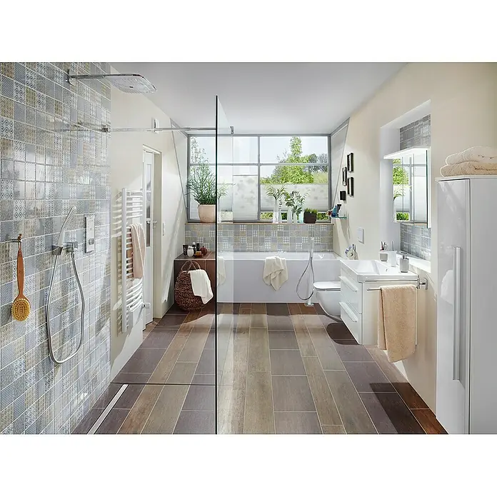 Mosaikfliese Quadrat Classico Mix - 29,8 x 29,8 cm, Mehrfarbig, Glänzend - Stimmungsaufnahme