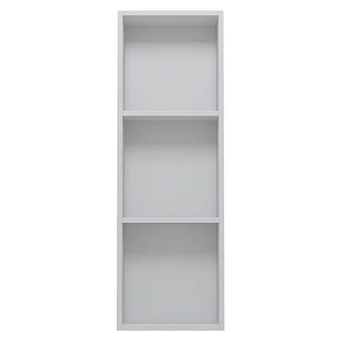 Camargue Espacio Modularni regal - 30 x 17 x 90 cm, Bijele boje, Mat - Pogled sprijeda