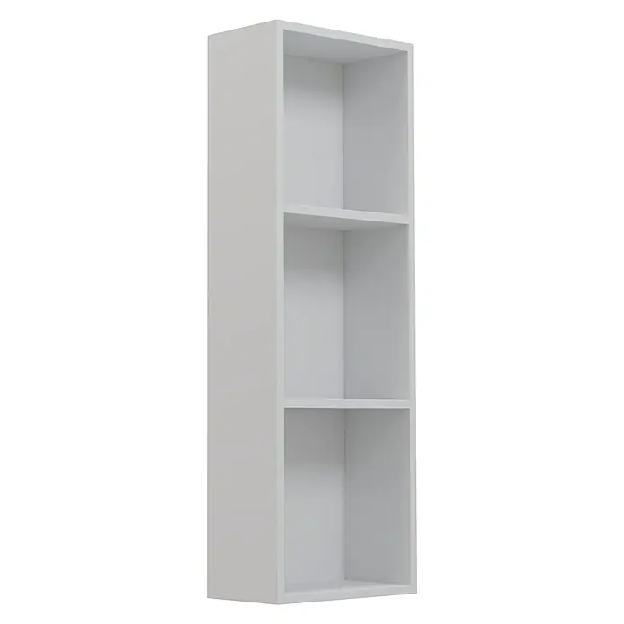Camargue Espacio Modularni regal - 30 x 17 x 90 cm, Bijele boje, Mat - Pogled sprijeda