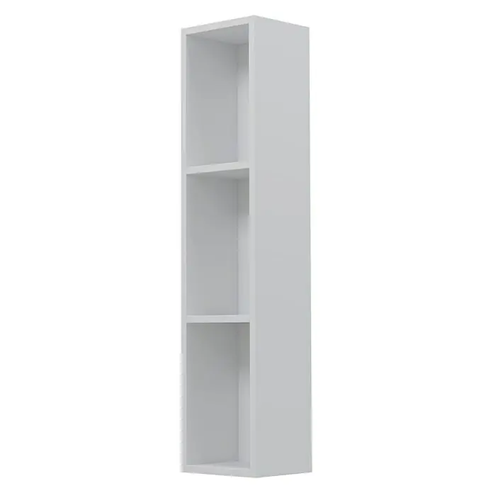 Camargue Espacio Modularni regal - 20 x 17 x 90 cm, Bijele boje, Mat - Pogled sprijeda