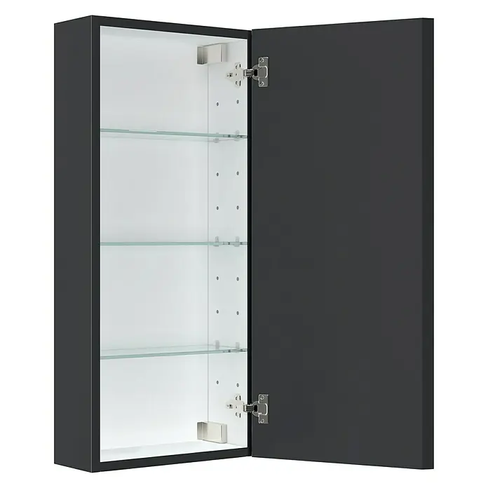 Camargue Espacio Gornji ormarić - 40 x 17 x 90 cm, 1 vrata, Gama antracit mat - Pogled sprijeda