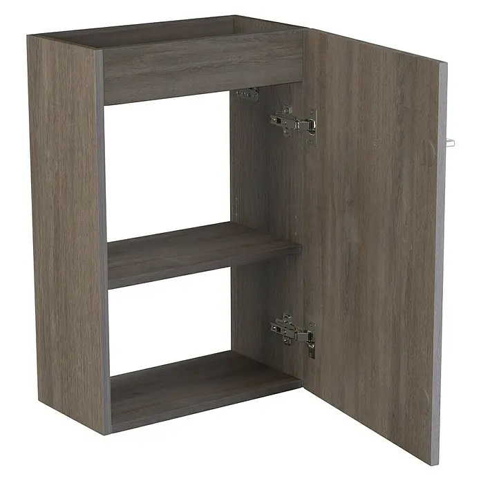 Camargue Espacio Kupaonski ormarić za nasadni umivaonik - 40 x 22 x 60 cm, 1 vrata, Faro - Pogled sprijeda