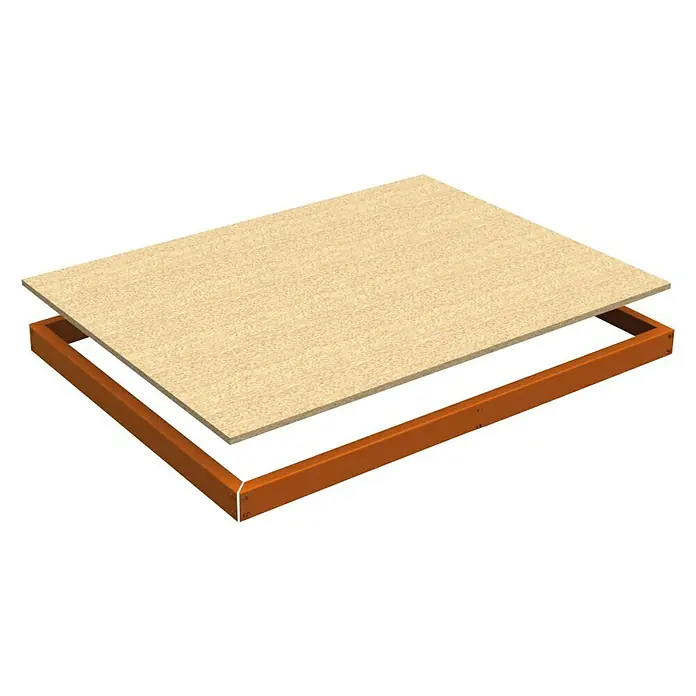 Simonrack Ecoforte Estante adicional Chipboard - L x An: 120 x 60 cm, Naranja