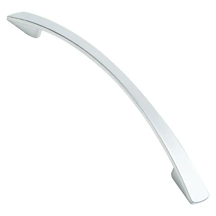 Nesu Tirador para muebles 872817 - L x An x Al: 16,3 x 1,2 x 2,8 cm, Acero, Cromado, Distancia entre orificios: 128 mm