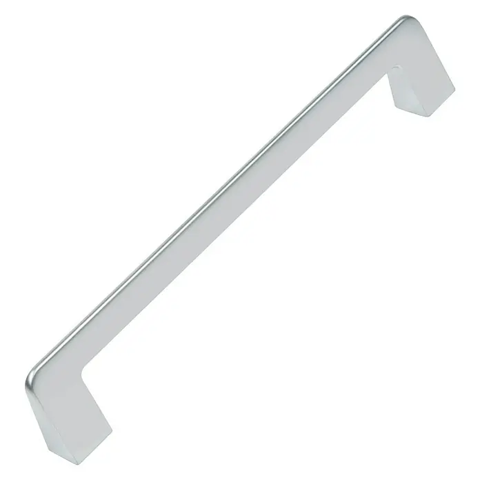Nesu Tirador para muebles 894017 - L x An x Al: 17,4 x 1,5 x 3,2 cm, Acero, Cromado, Cromado mate, Distancia entre orificios: 160 mm