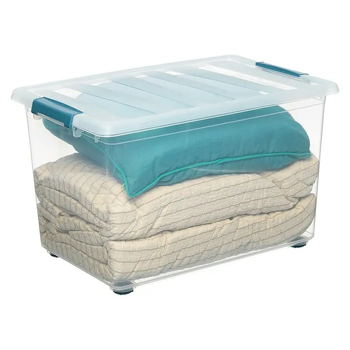 Caja con ruedas Katla - L x An x Al: 39 x 59 x 36,5 cm, 57 l