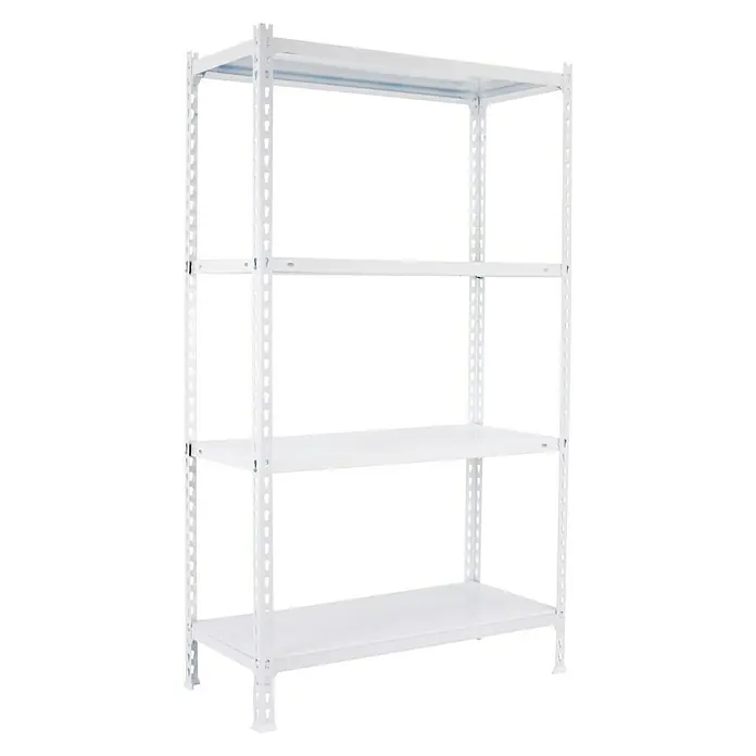 Simonrack Simonclick Estantería metálica Ecoclick - L x An x Al: 40 x 90 x 150 cm, Capacidad de carga: 70 kg/balda, Número de baldas: 4 ud., Blanco